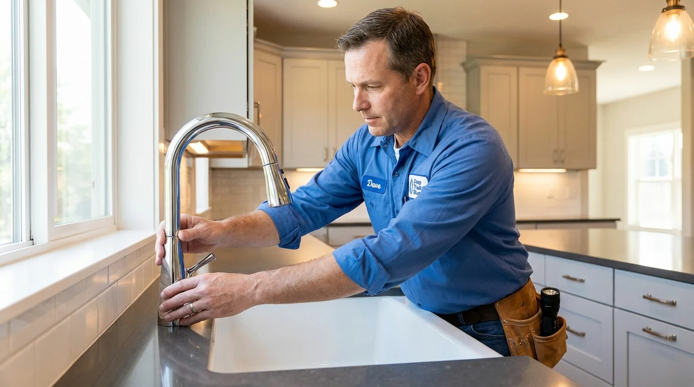 Kitchen faucet installation by Johns Plumbing LLC in Fort Leonard Wood