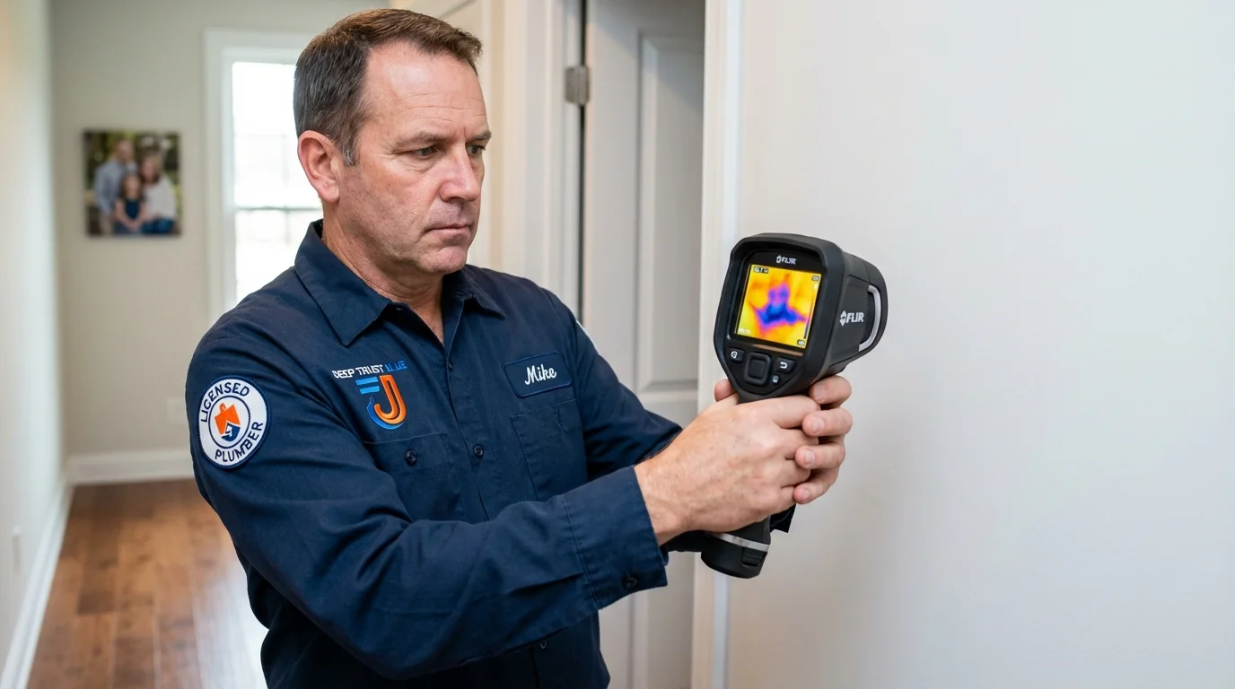 Thermal imaging leak detection by Johns Plumbing LLC in Fort Leonard Wood